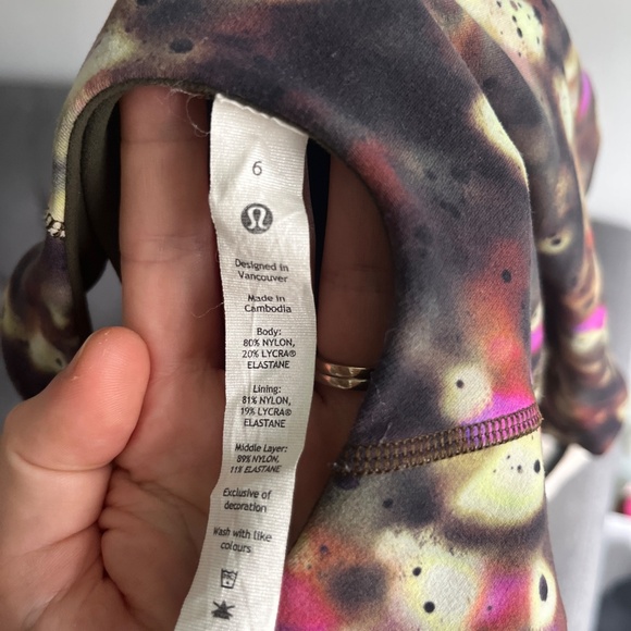 Flattering Lululemon Crop Top — Built in Bra! 6 - Picture 4 of 4